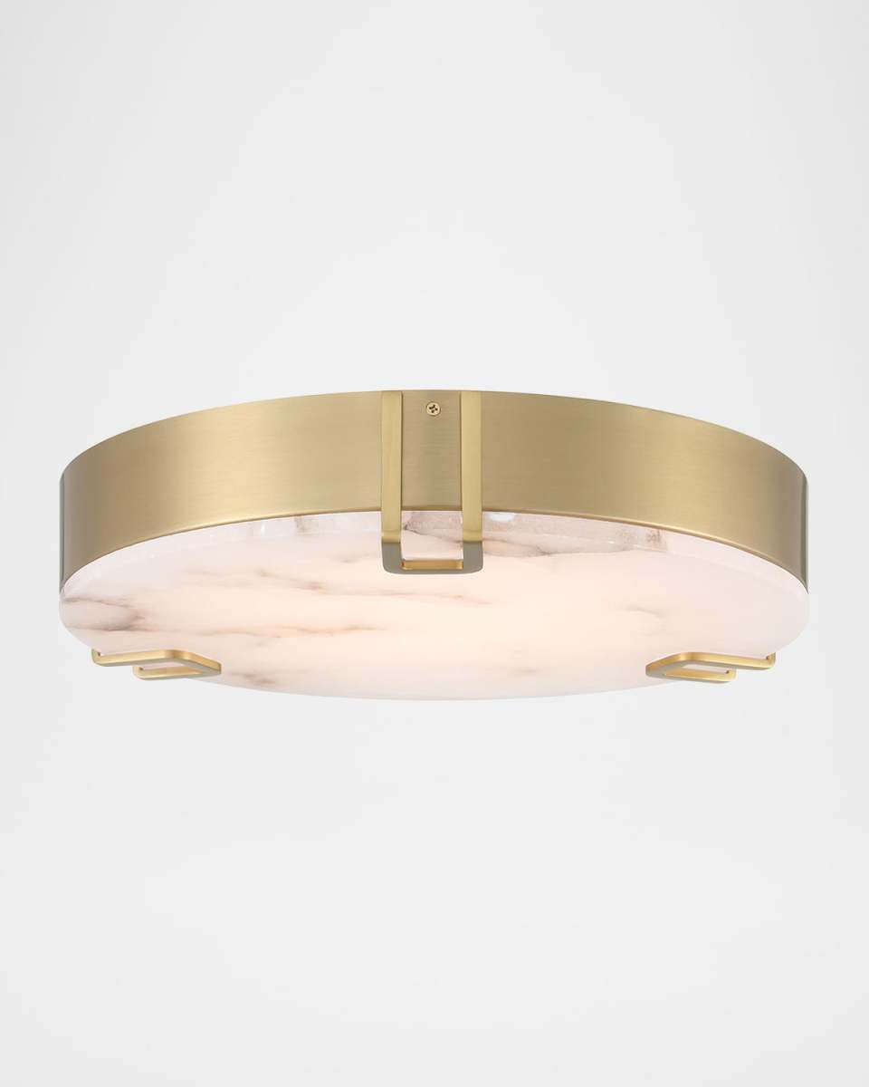 Noga 16" LED Flush Mount, Gold